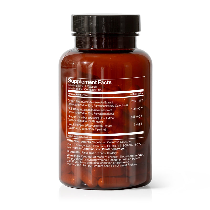 Plant Therapy Metabolism Boost Herbal Supplement - 120 Capsules Supplement