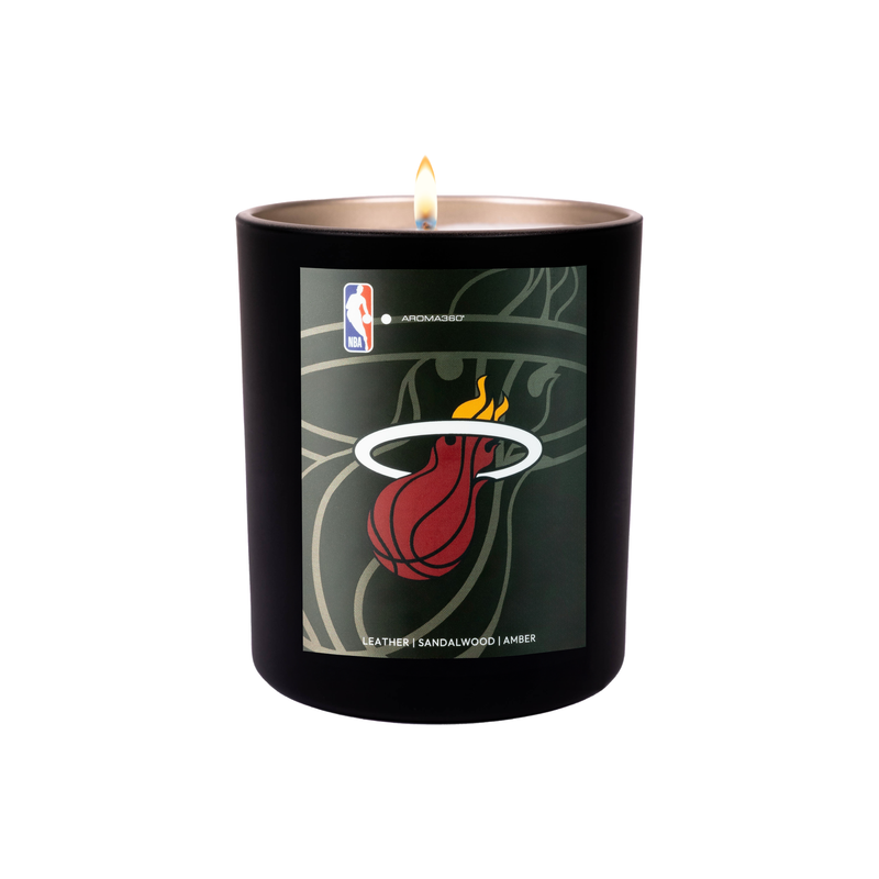 Aroma360 NBA My Way Candle Candle Black Miami Heat