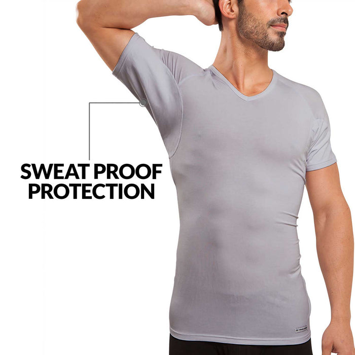 V-Neck Micro Modal Sweat Proof Undershirt For Men by Ejis