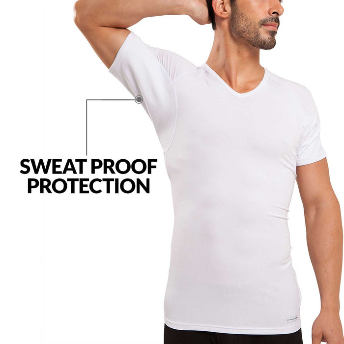 V-Neck Micro Modal Sweat Proof Undershirt For Men by Ejis