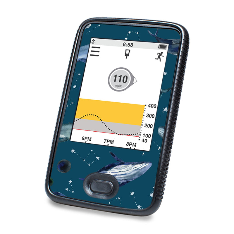 Peelz Midnight Whales Designed for DEXCOM G6 Touchscreen Receiver Peelz/Stickers
