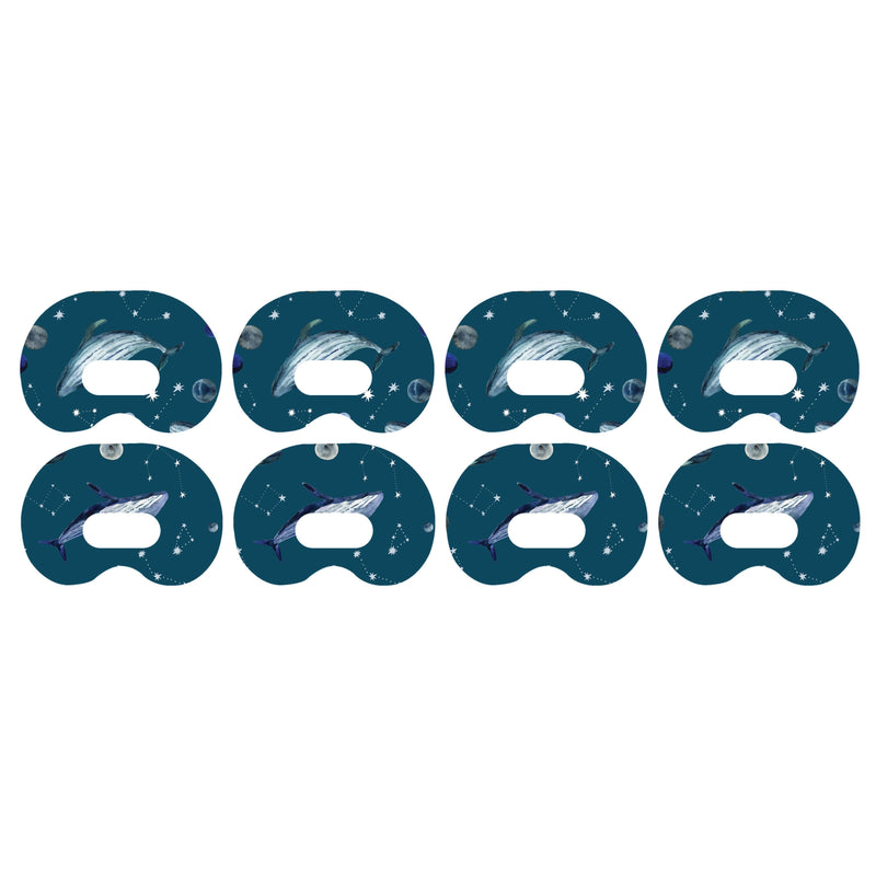 Peelz Midnight Whales Medtronic Guardian Connect Patch Tape - Pump Peelz Patch Medical Tape
