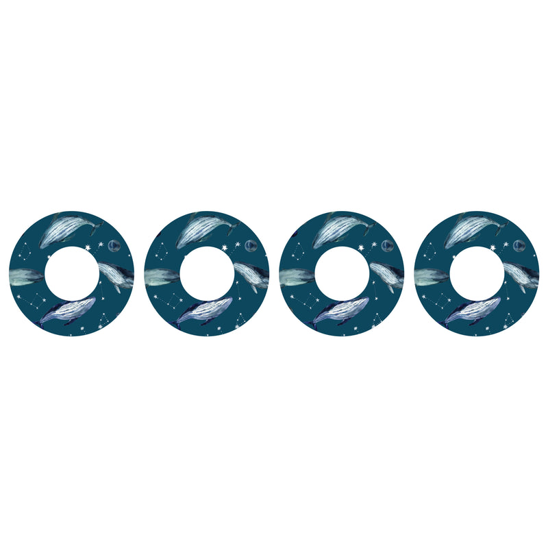 Peelz Midnight Whales Patch  Tape Designed for the FreeStyle Libre 2 Patch Medical Tape