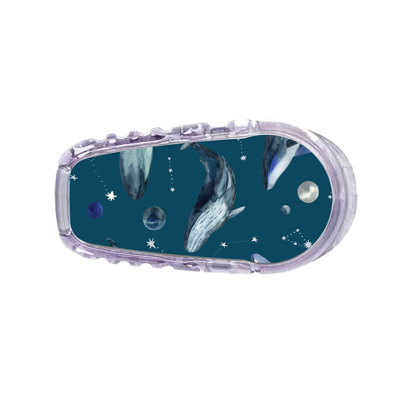 Peelz Midnight Whales Sticker Designed for the DEXCOM Transmitter Peelz/Stickers