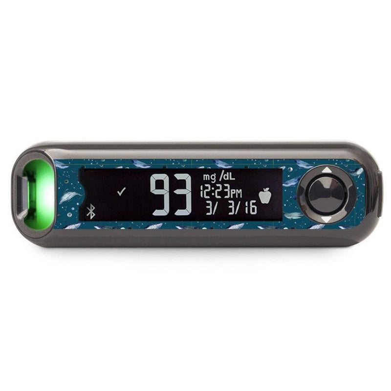 Peelz Midnight Whales for Bayer Contour© Next One Glucometer Peelz/Stickers