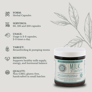 Euphoric Herbals Milk Machine - Breastfeeding Supplement Breastfeeding Capsules