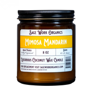 SageWork Organics Mimosa Mandarin Candle Scented Candles