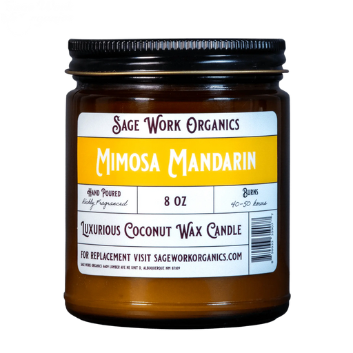 SageWork Organics Mimosa Mandarin Candle Scented Candles