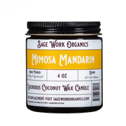 SageWork Organics Mimosa Mandarin Candle Scented Candles