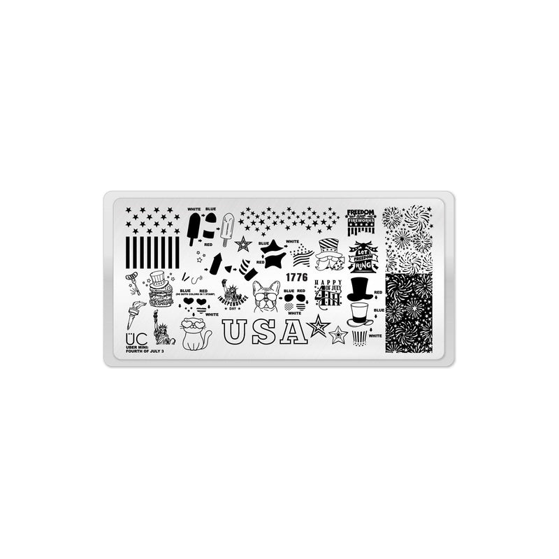 UberChic Beauty Fourth of July-03 Stamping Plate