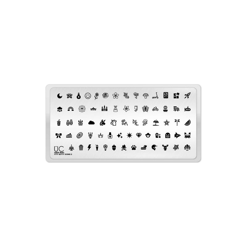 UberChic Beauty Itty Bitty Icons-02 Stamping Plate