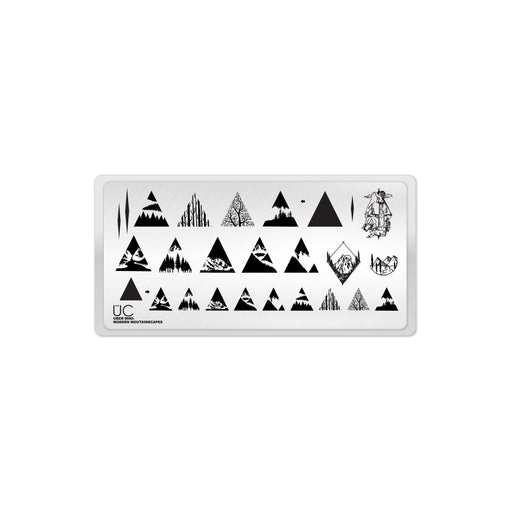 UberChic Beauty Modern Mountainscapes Stamping Plate