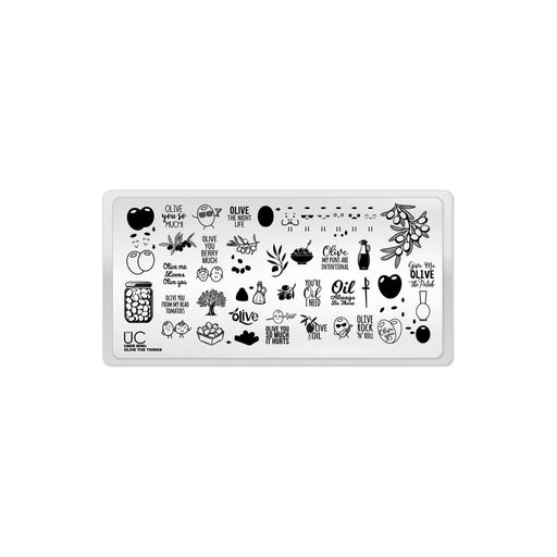 UberChic Beauty Olive The Things Stamping Plate