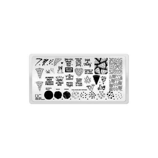 UberChic Beauty Pizza My Heart Stamping Plate