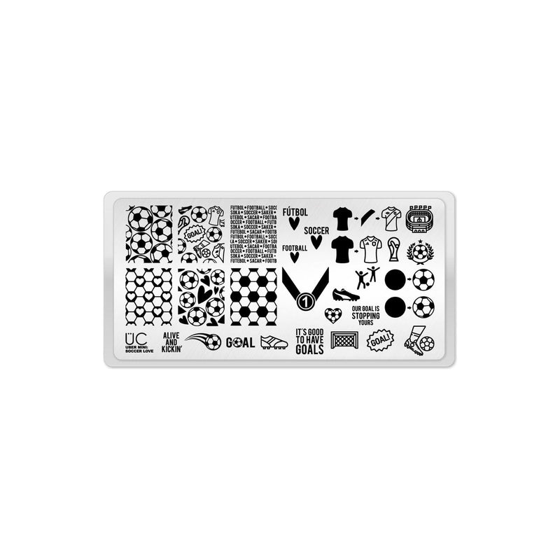 UberChic Beauty Soccer Love Stamping Plate