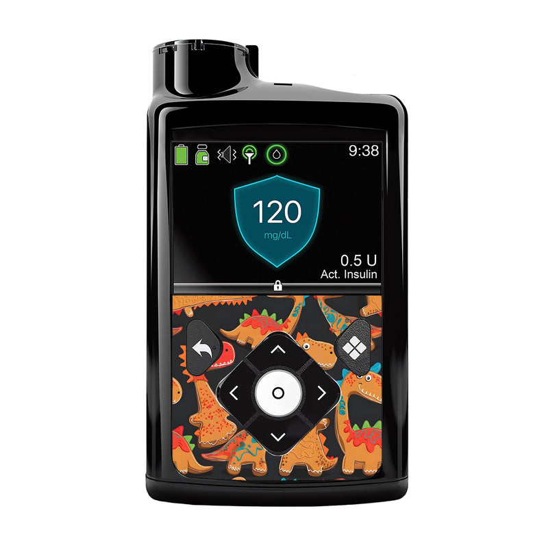 Peelz Jurassic Gingerbread Medtronic MiniMed 770G & 780G Sticker - Pump Peelz Peelz/Stickers
