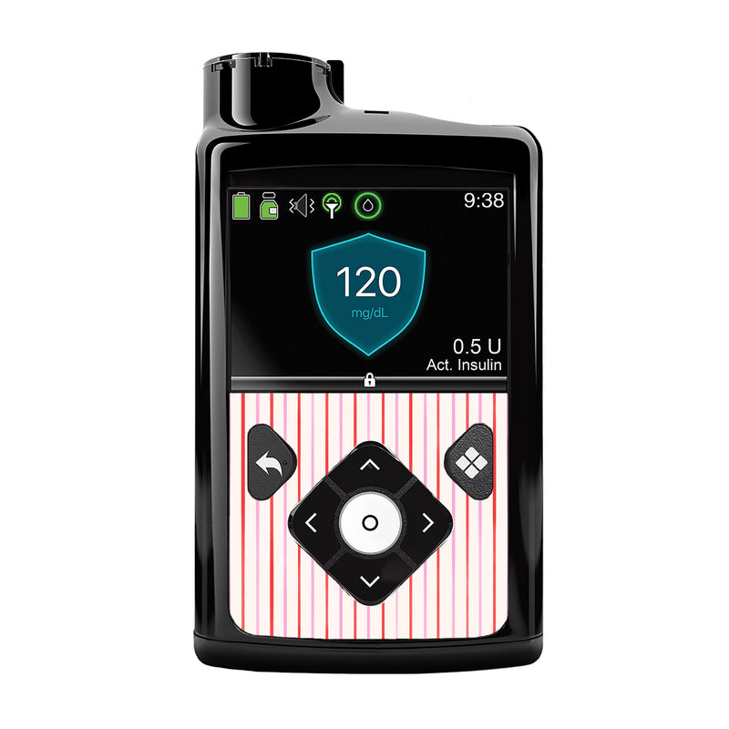 Peelz Peppermint Stripes Medtronic MiniMed 770G & 780G Sticker - Pump Peelz Peelz/Stickers