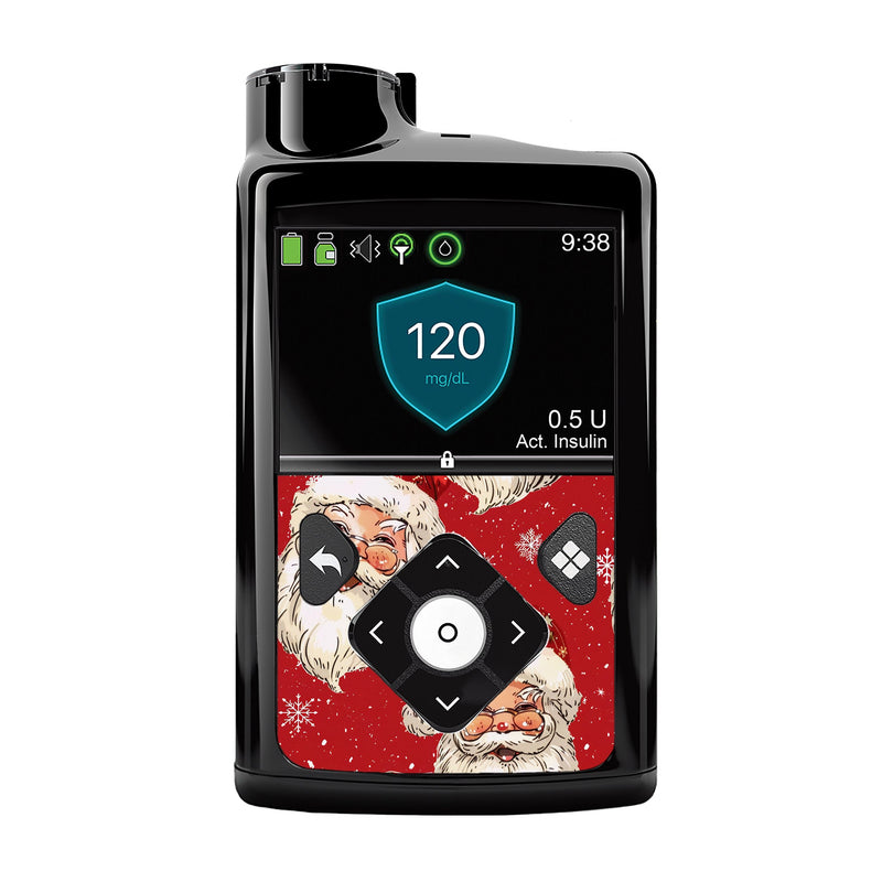Peelz Jolly Old Saint Nick Medtronic MiniMed 770G & 780G Sticker - Pump Peelz Peelz/Stickers
