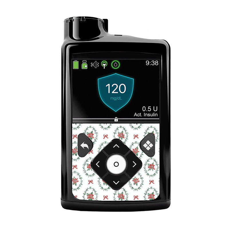 Peelz Poinsettia Parade Medtronic MiniMed 770G & 780G Sticker - Pump Peelz Peelz/Stickers