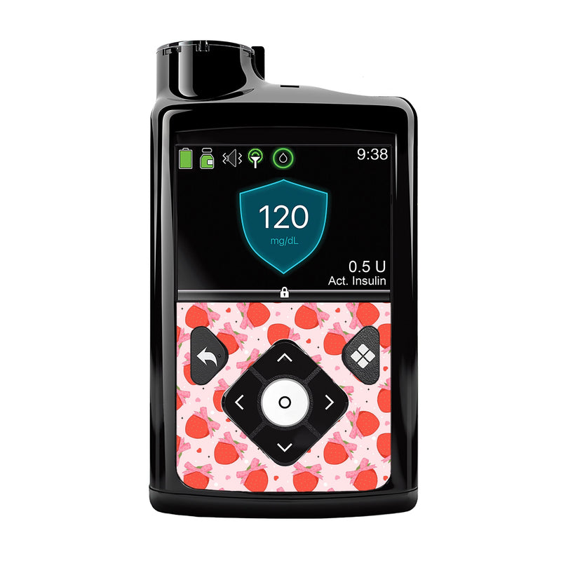 Peelz Strawberry Kisses Medtronic MiniMed 770G & 780G Sticker - Pump Peelz Peelz/Stickers