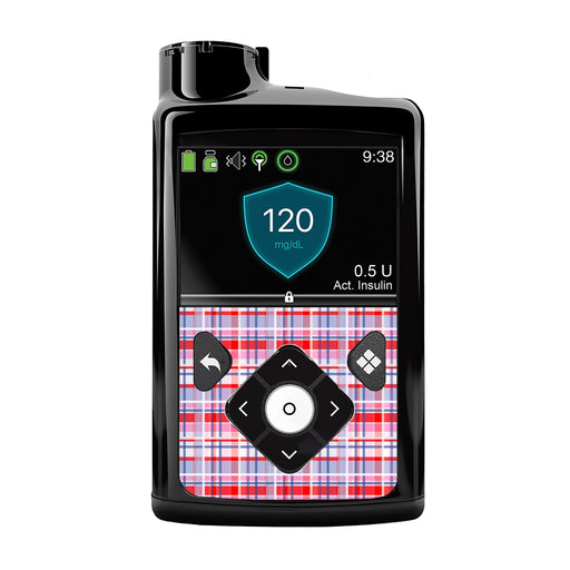 Peelz Party Plaid Medtronic MiniMed 770G & 780G Sticker - Pump Peelz Peelz/Stickers