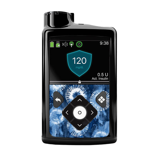 Peelz Monochrome Blue Tie Dye Sticker for Medtronic MiniMed 770G & 780G Peelz/Stickers
