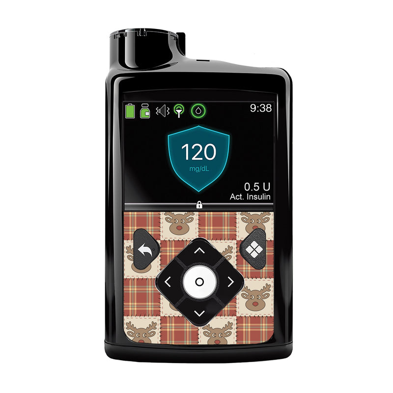 Peelz Rustic Reindeer Medtronic MiniMed 770G & 780G Sticker - Pump Peelz Peelz/Stickers