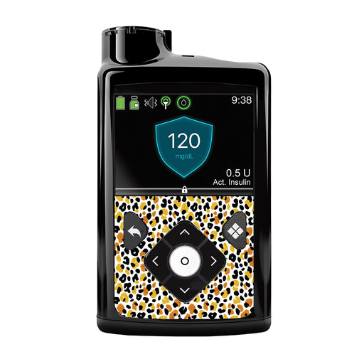 Peelz Golden Leopard Medtronic MiniMed 770G & 780G Sticker - Pump Peelz Peelz/Stickers