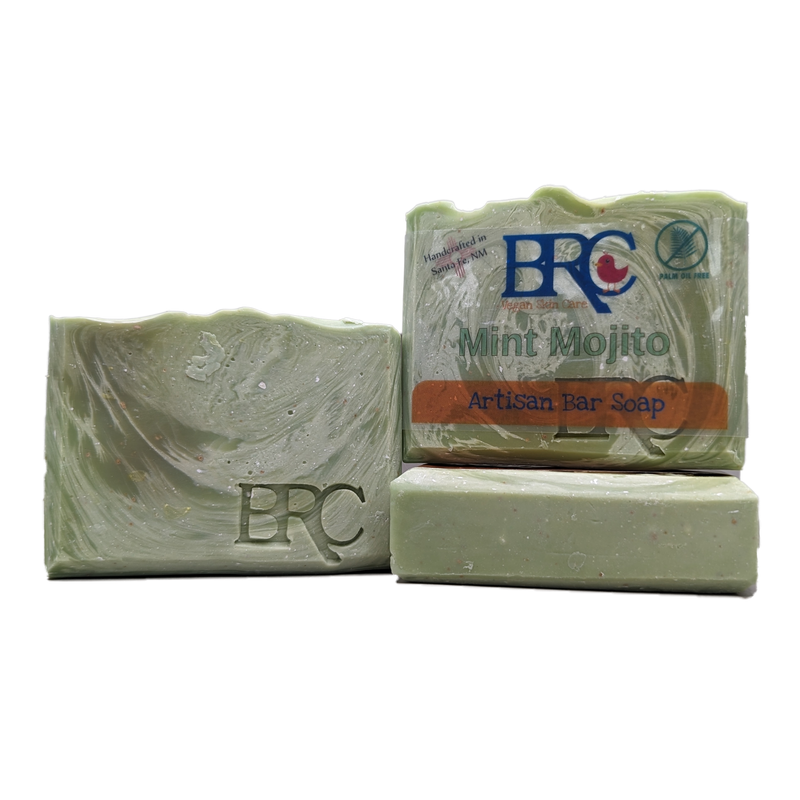 By Robin Creations Last Chance! Mint Mojito (Spearmint & Lime) Natural Artisan Bar Soap Bar Soap Dim Gray
