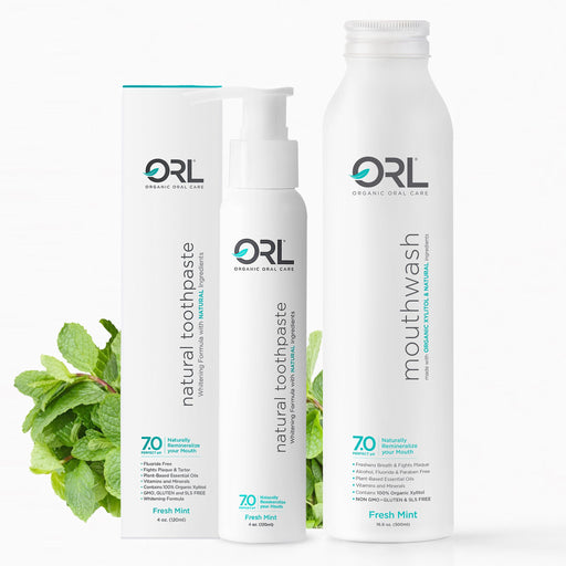 ORL Fresh Mint Bundle - Toothpaste & Mouthwash Bundle