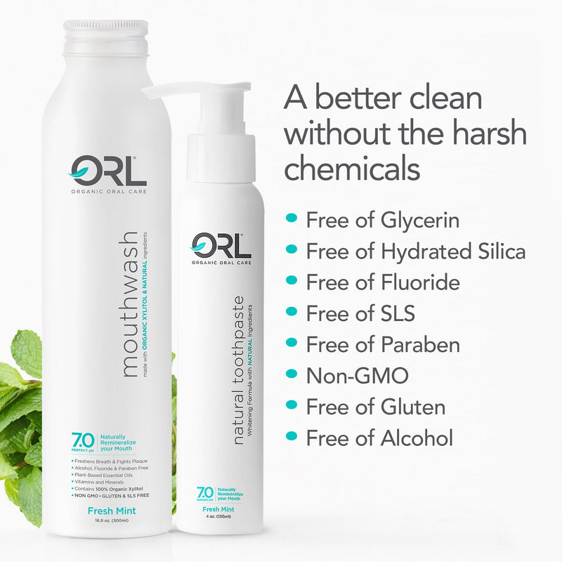 ORL Fresh Mint Bundle - Toothpaste & Mouthwash Bundle
