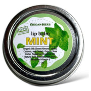 OrganHerb OrganHerb Organic Mint Lip Balm 1 oz – Refreshing Hydration with Pure Peppermint Essence Organic Lip Balms