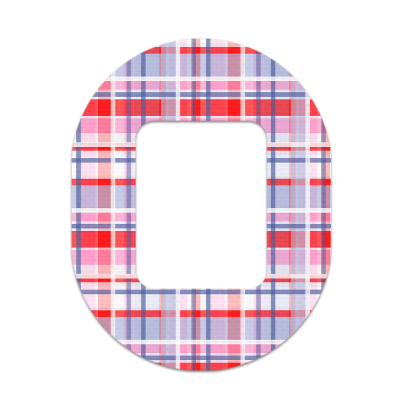 Peelz Party Plaid Tandem Mobi Patch Tape - Pump Peelz Patch Medical Tape