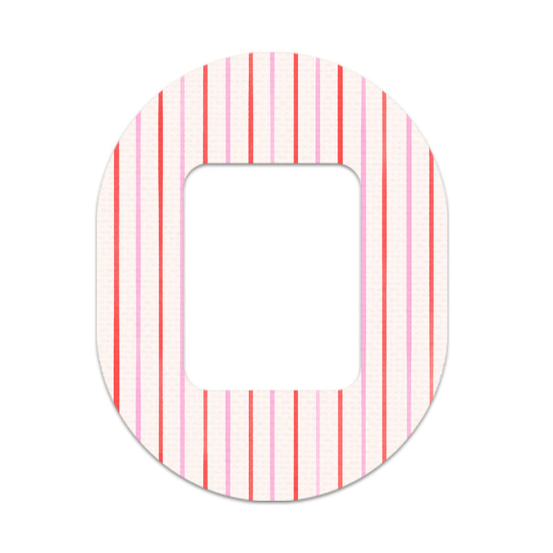 Peelz Peppermint Stripes Tandem Mobi Patch Tape - Pump Peelz Patch Medical Tape