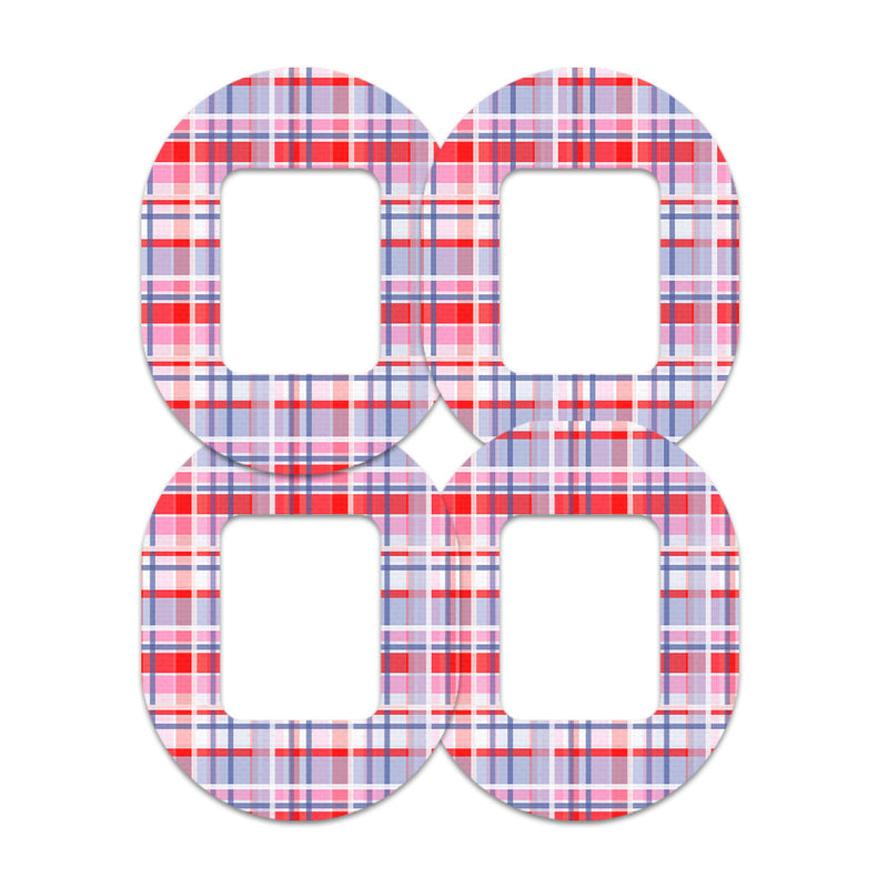 Peelz Party Plaid Tandem Mobi Patch Tape - Pump Peelz Patch Medical Tape