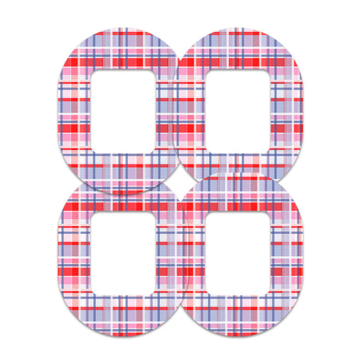 Peelz Party Plaid Tandem Mobi Patch Tape - Pump Peelz Patch Medical Tape