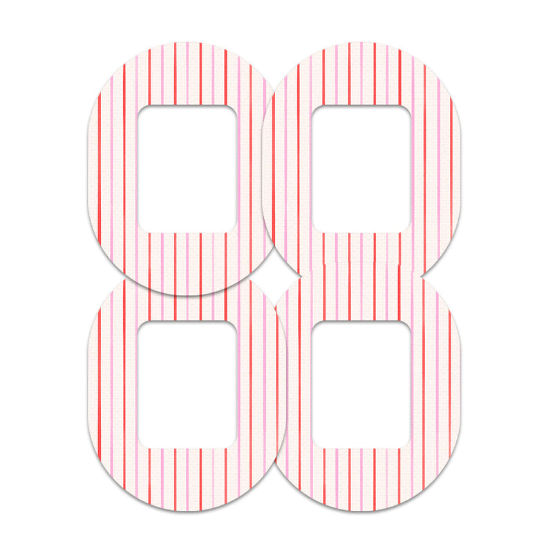 Peelz Peppermint Stripes Tandem Mobi Patch Tape - Pump Peelz Patch Medical Tape