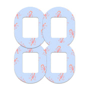 Peelz Candy Cane Lane Tandem Mobi Patch Tape - Pump Peelz Patch Medical Tape