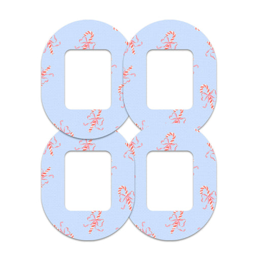 Peelz Candy Cane Lane Tandem Mobi Patch Tape - Pump Peelz Patch Medical Tape