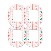 Peelz Holly Jolly Ribbon Tandem Mobi Patch Tape - Pump Peelz Patch Medical Tape