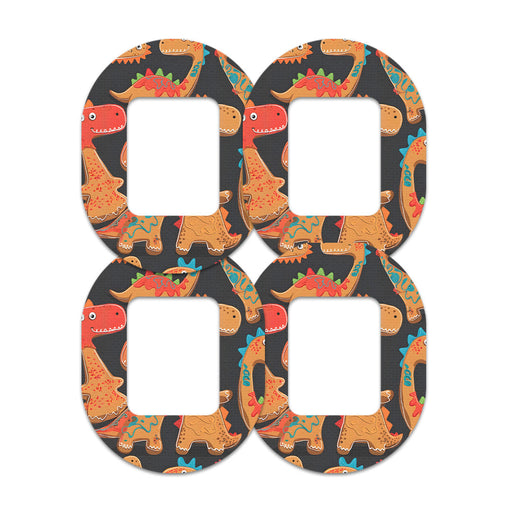 Peelz Jurassic Gingerbread Tandem Mobi Patch Tape - Pump Peelz Patch Medical Tape