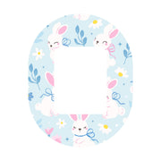 Peelz Sweet Bunnies Tandem Mobi Decorative Patch Tape - Pump Peelz Patch Medical Tape
