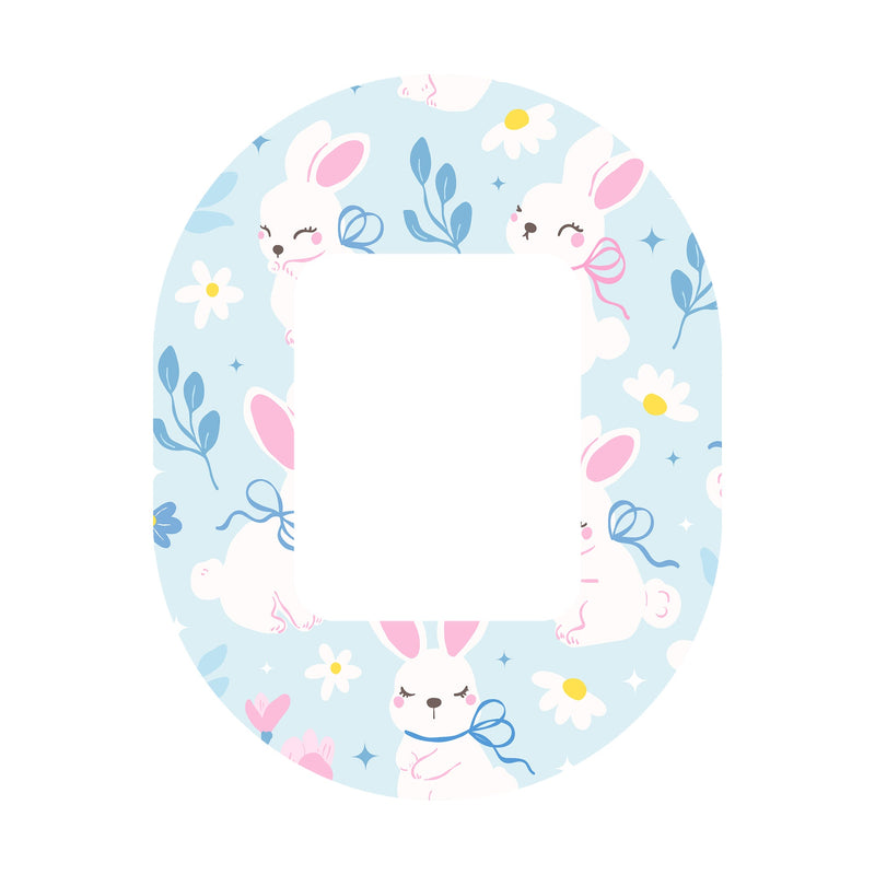 Peelz Sweet Bunnies Tandem Mobi Decorative Patch Tape - Pump Peelz Patch Medical Tape