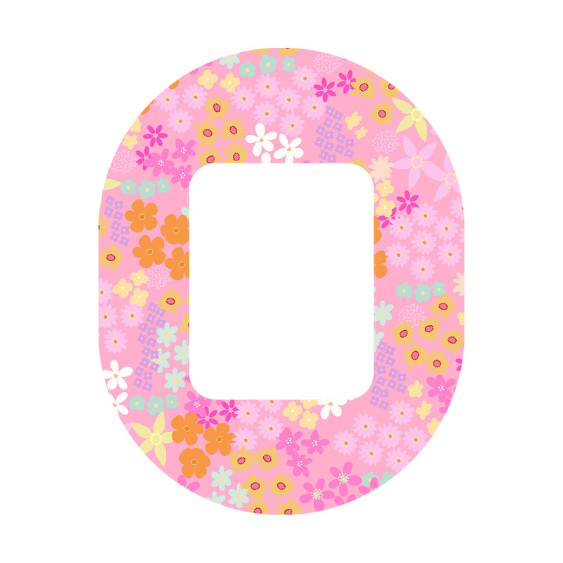 Peelz Pink Petals Tandem Mobi Decorative Patch Tape - Pump Peelz Patch Medical Tape