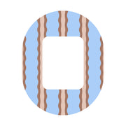 Peelz Boardwalk Waves Tandem Mobi Decorative Patch Tape - Pump Peelz Patch Medical Tape