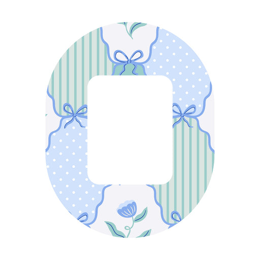 Peelz Cottage Bows Tandem Mobi Decorative Patch Tape - Pump Peelz Patch Medical Tape