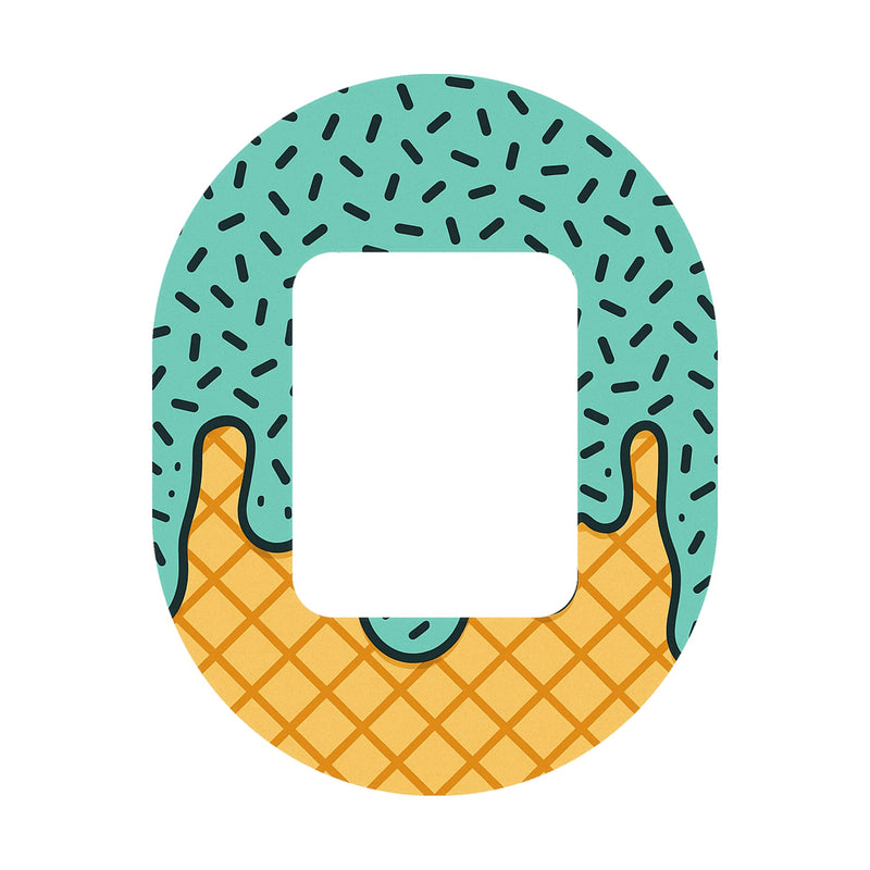 Peelz Ice Cream Social Tandem Mobi Decorative Patch Tape - Pump Peelz Patch Medical Tape