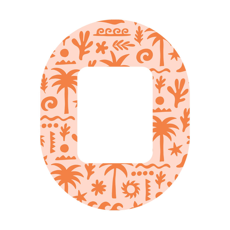 Peelz Terracotta Tides Tandem Mobi Decorative Patch Tape - Pump Peelz Patch Medical Tape