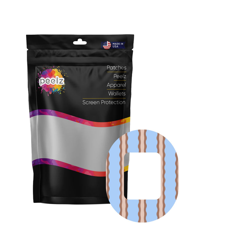 Peelz Boardwalk Waves Tandem Mobi Decorative Patch Tape - Pump Peelz Patch Medical Tape
