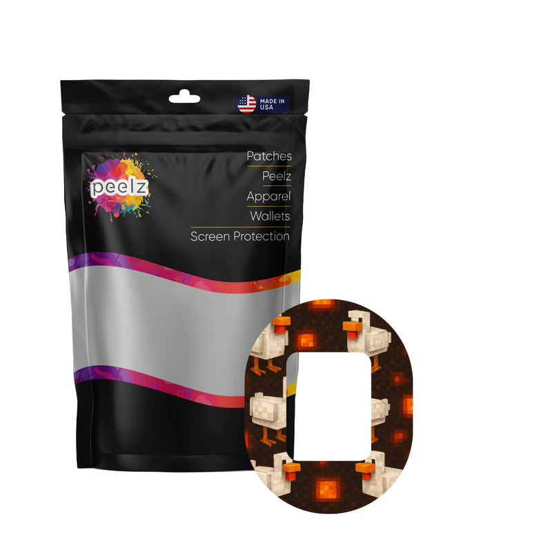 Peelz Inferno Chicken Tandem Mobi Decorative Patch Tape - Pump Peelz Patch Medical Tape